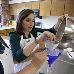 Students in kitchen