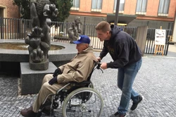 Veteran in wheelchair