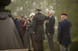 Veterans at attention